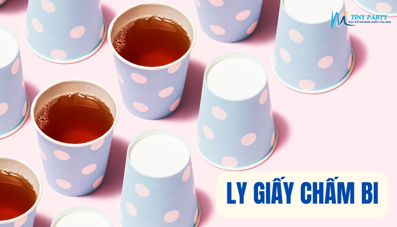 Ly giấy chấm bi