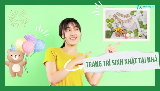 trang trí sinh nhật tại nhà