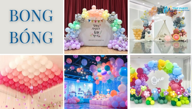 Trang trí sinh nhật với bong bóng 